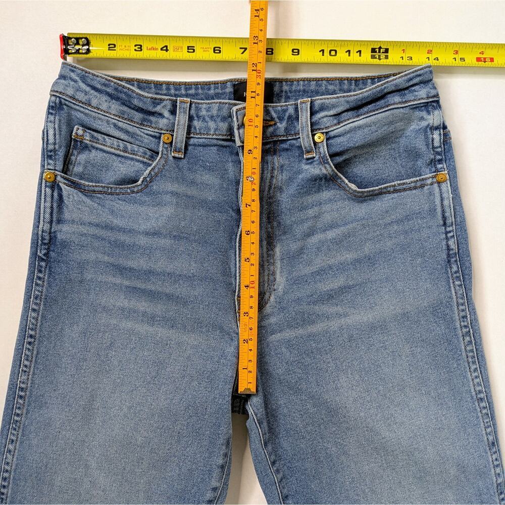 Khaite Vivian High Rise Straight Leg Crop Jeans 30 Blue Wash Cotton USA Made - Picture 8 of 10